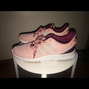 Pink Adidas Cloudfoam Sneakers